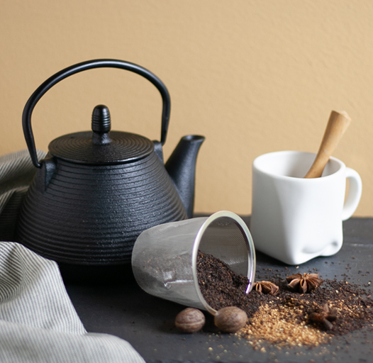 teapot and loose tea